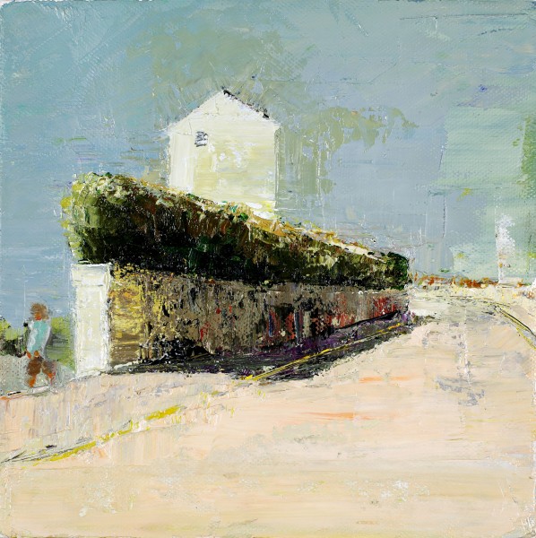 Uphill, 10 x 10cm, Oil on canvas, 2011