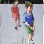 Shy Boy II, 38 x 28 cm, oil on prepared paper, 2008
