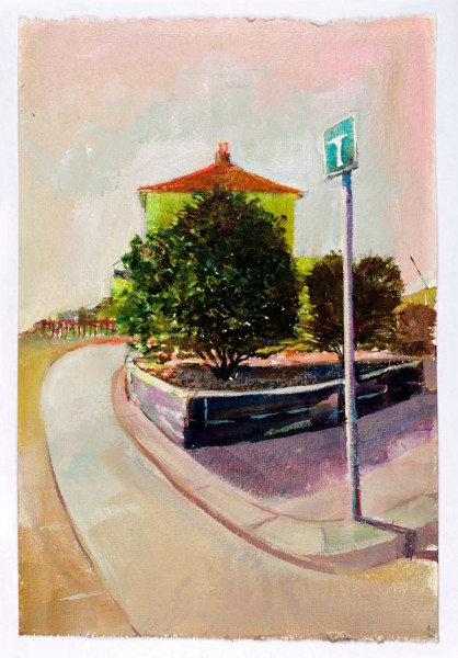 T JUNCTION, 28 x 18.5 cm, Acrylic on Paper, 2014