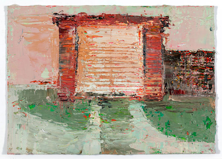 Sweetheart Garage, 10.5 x 14.5 cm, Oil on prepared card, 2012