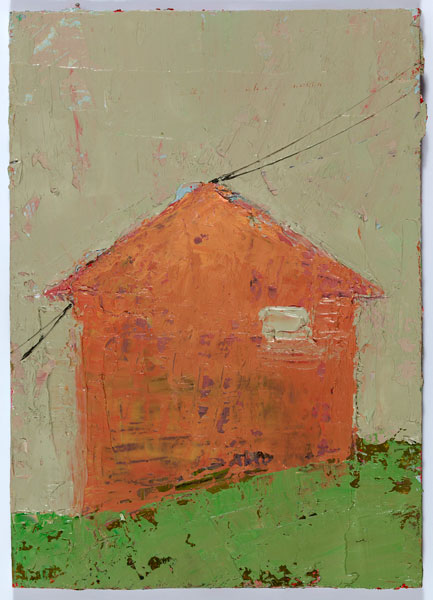 Winter Shape, 14.8 x 10.4 cm, Oil on prepared card, 2012