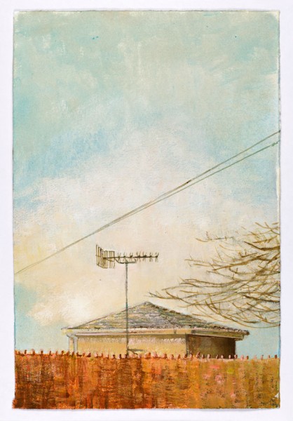 MANDARIN MORNING, 28 x 18.5 cm, Acrylic on Paper, 2014
